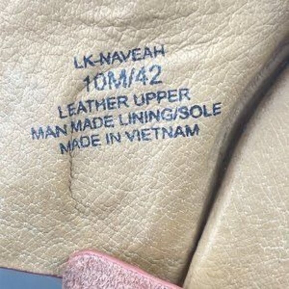 Lucky Brand Womens Orange Platform Wedge Sandals Size 10M Leather Upper Adjustab - Picture 10 of 11